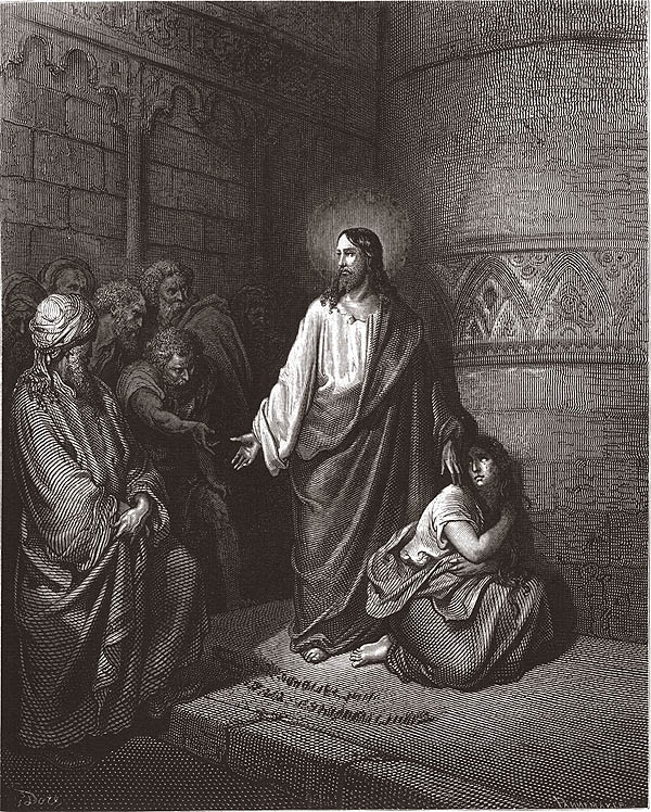 GESU E LADULTERA GIOVANNI 8,6